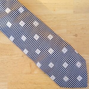 Gianfranco Ferre Black and White Patterned Tie